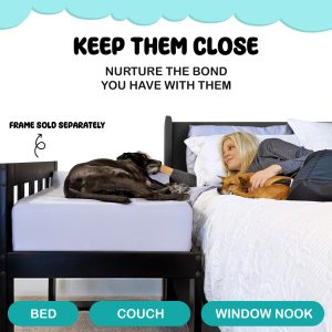 adjustable platform dog bed extension for human bed dog mattress waterproof