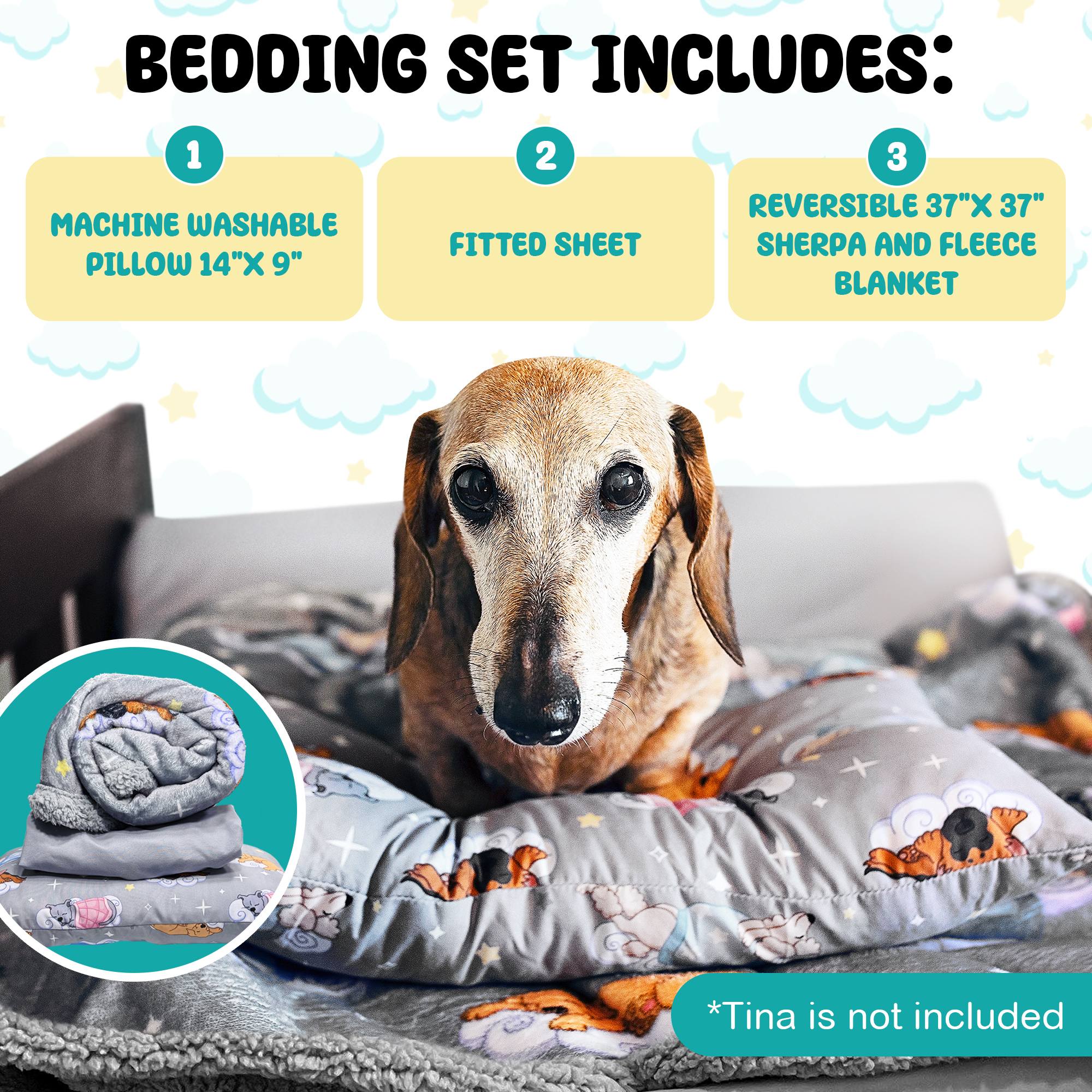 sleepy hippo dog bed attachment to human bed extender for dogs cosleeper extension